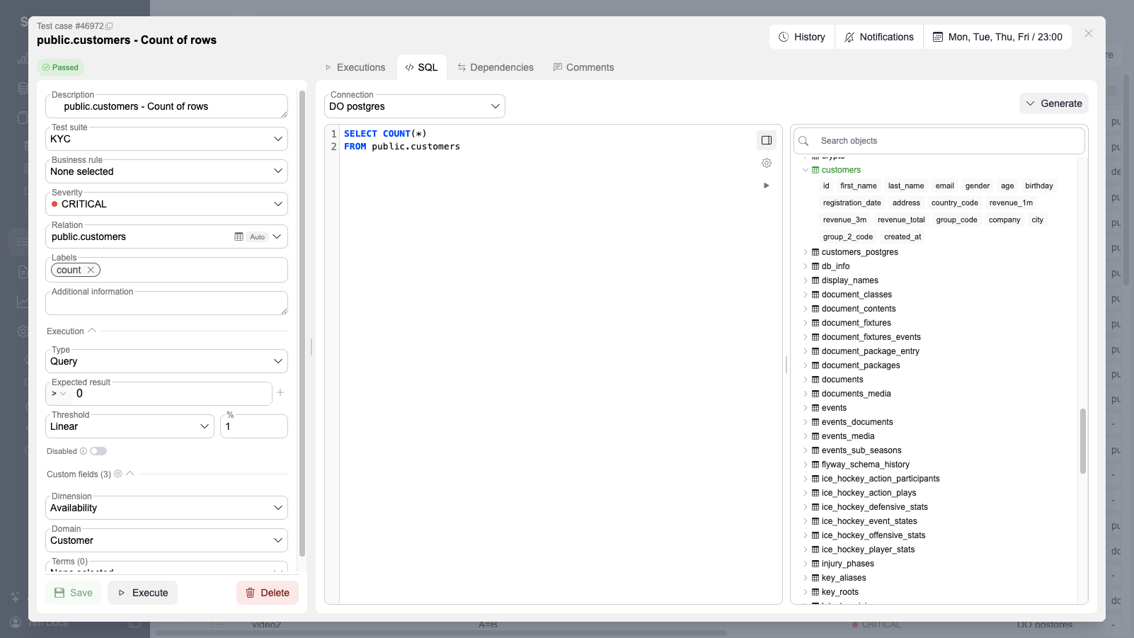 SQL editor with catalog browser SQL editor with catalog browser
